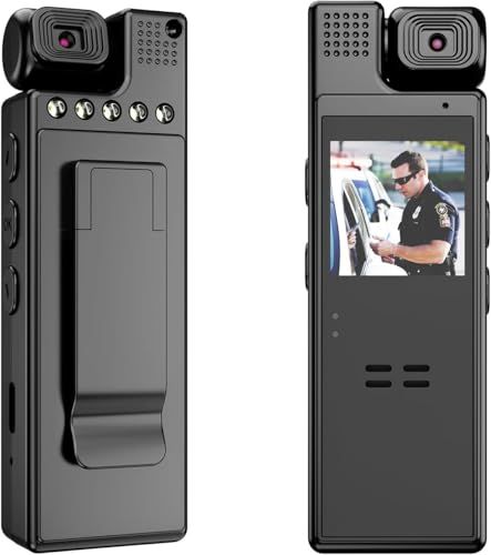 QZT 小型 防犯カメラ クリップ式 180°ロータリーレンズ 1080P 1.3インチ LEDスクリーン対応 10時間連続録画 256GB対応 160°視野 録画/録音/撮影 LEDライト暗視機能 再生 削除 ボイスレコーダー ビデオカメラ 6c3d9a25