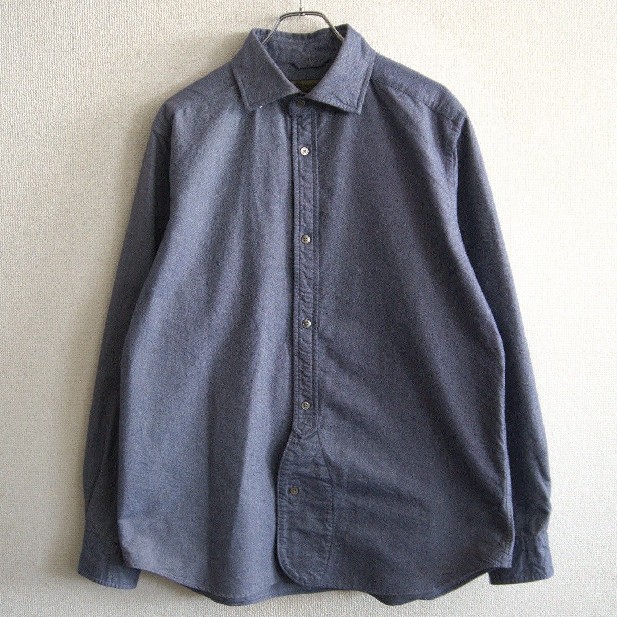 【ビッグサイズ】NIGEL CABOURN 【BRITISH OFFICERS SHIRT】52 ナイジェルケーボン シャツ s2605110