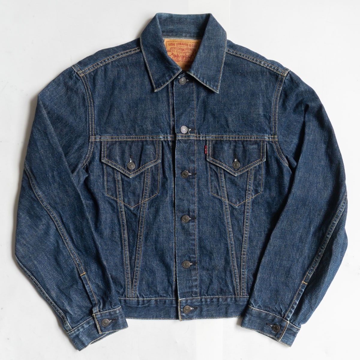 リーバイス557ビックEサイズ42 雰囲気抜群/濃紺】 LEVI'S【557 ビッグE デニムジャケット】42 サード