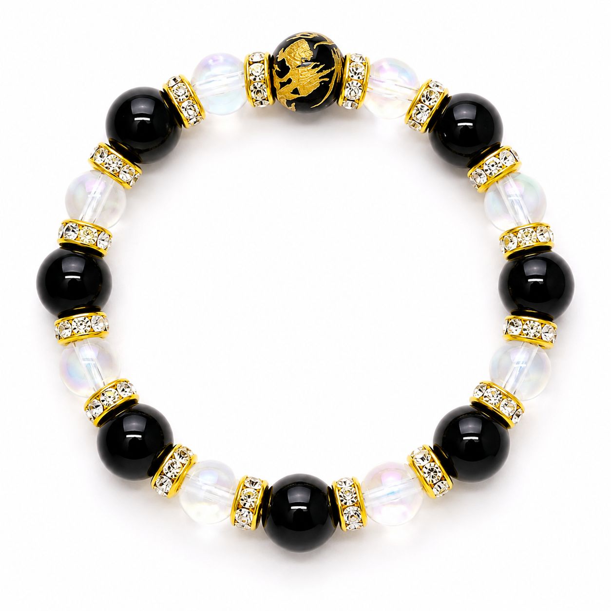 ✶Spiritual Powerstone✶ 【龍神ブレスレット『黒龍』】 <開運・浄化・仕事運・勝負運向上・厄除け> |龍神の加護を宿す守護の天然石ブレスレット ✶Spiritual Powerstone✶ 【龍神ブレスレット『黒龍』】 <開運・浄化・仕事運・勝負運向上・厄除け> |龍神の加護を宿す守護の天然石ブレスレット