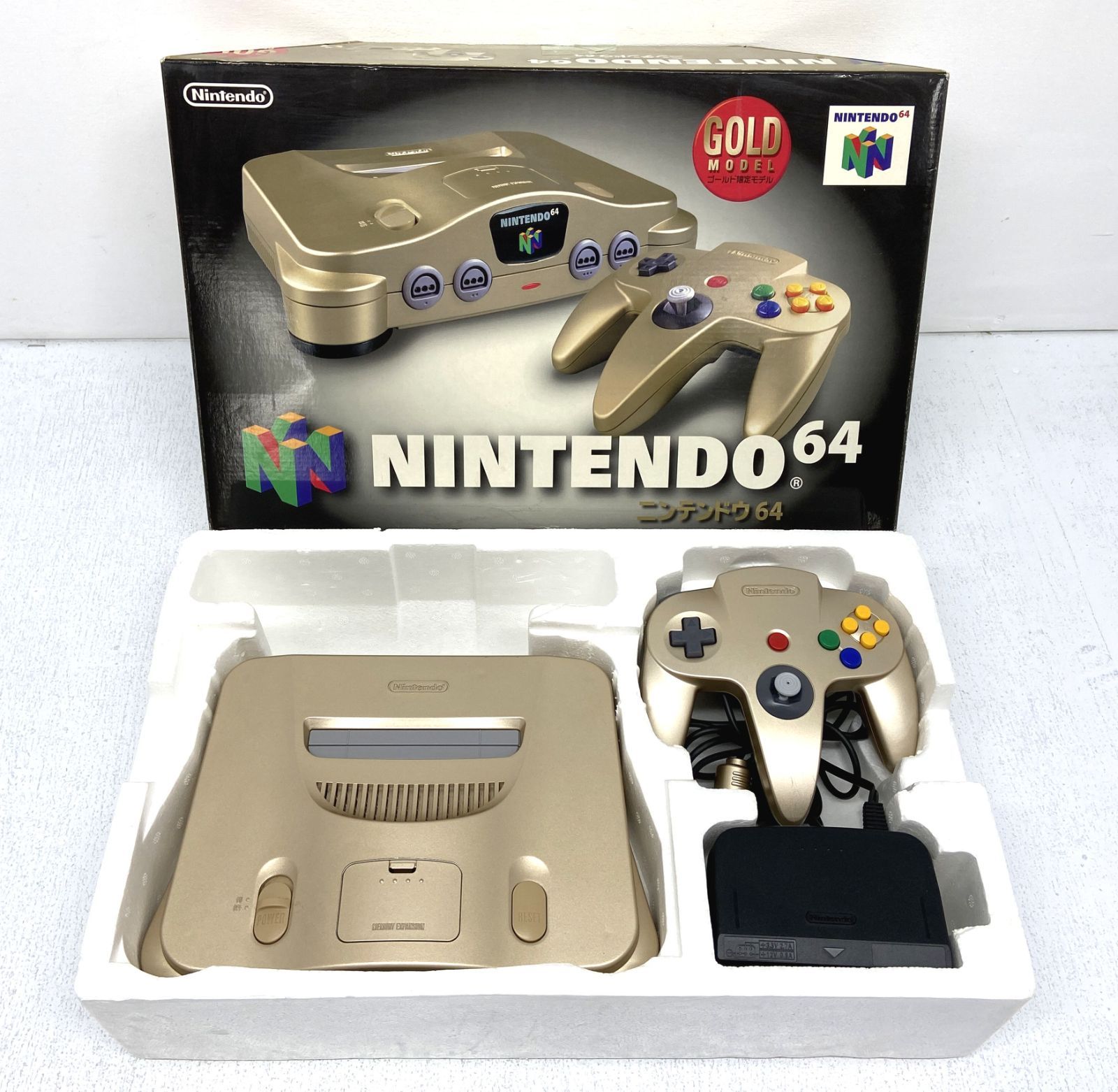 [盛岡24-0331] NINTENDO64 N64 ゴールド限定モデル NUS-001 ※取説欠品 ★動作確認済み★ [中古/100]