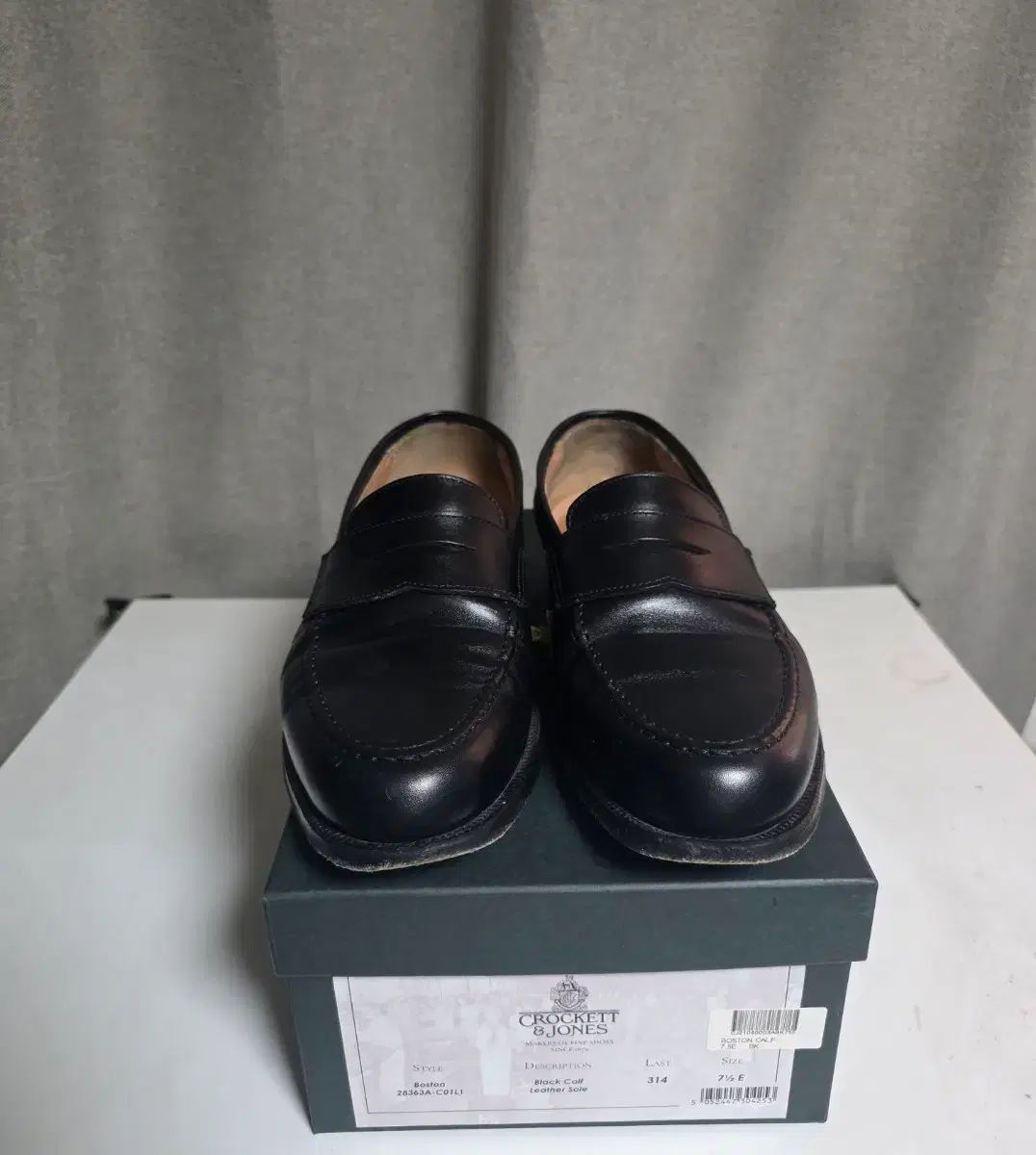 Crockett&Jones(クロケット&ジョーンズ) ブラック ボストン ローファー 7 5e 出品