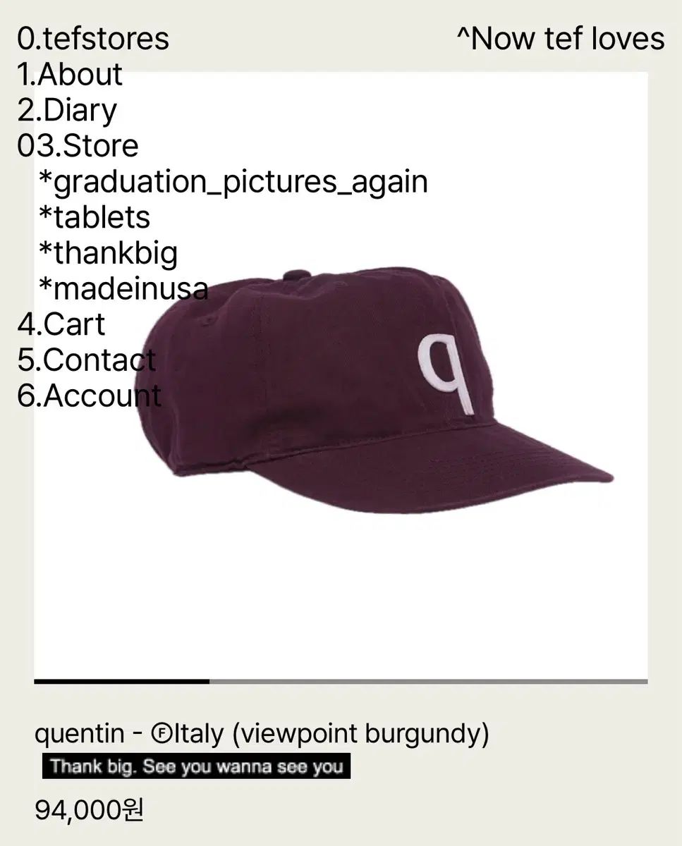 テフストアーズ 帽子 quentin - Italy large (ラージ) L