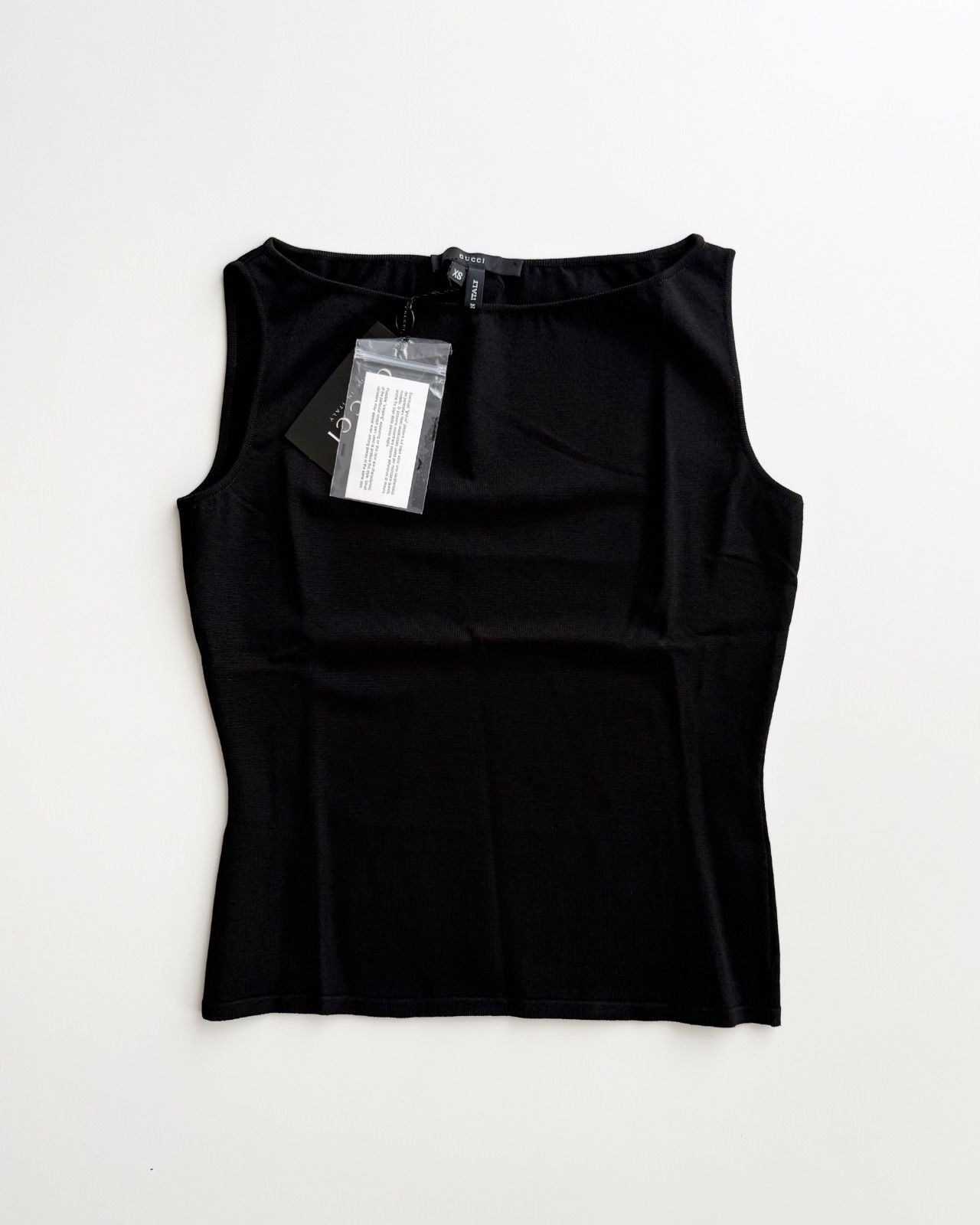 SS1998 GUCCI BY TOM FORD CAMISOLE グッチ　1998年　archive アーカイブ　キャミソール　タンクトップ　デッドストック　トップス　90s ランウェイ