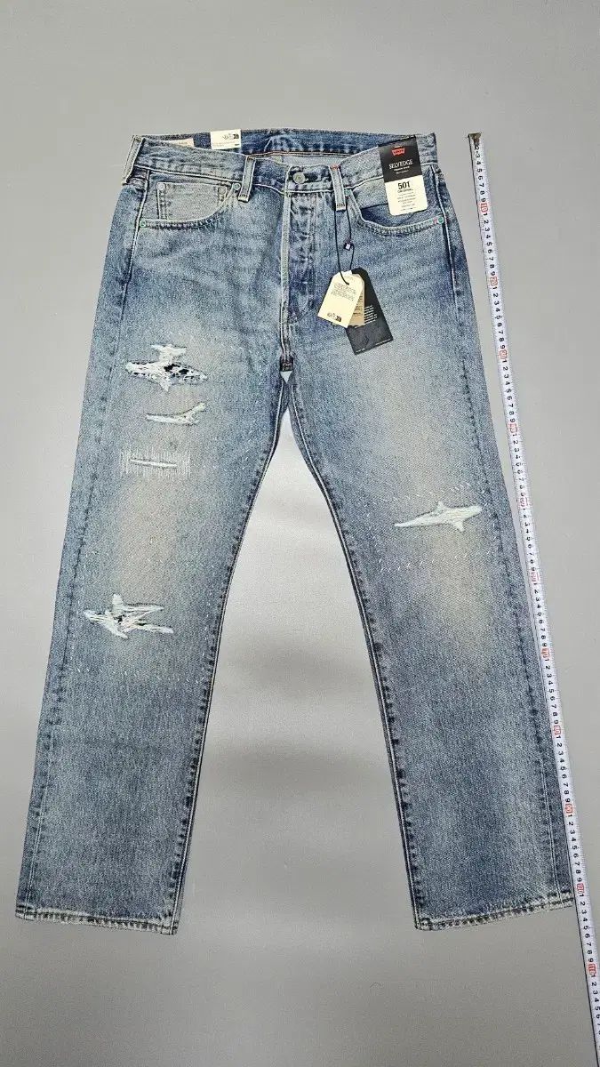 リーバイス 501 セルビッジ ターコイズリベット (W32) LEVIS 501 パッチワーク
