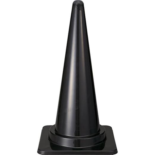 新品 トラスコ中山 (TRUSCO) 安全コーン ポリエチレン製 ブラック 幅380×高さ700mm 5本入 TCC-BK 445-4243