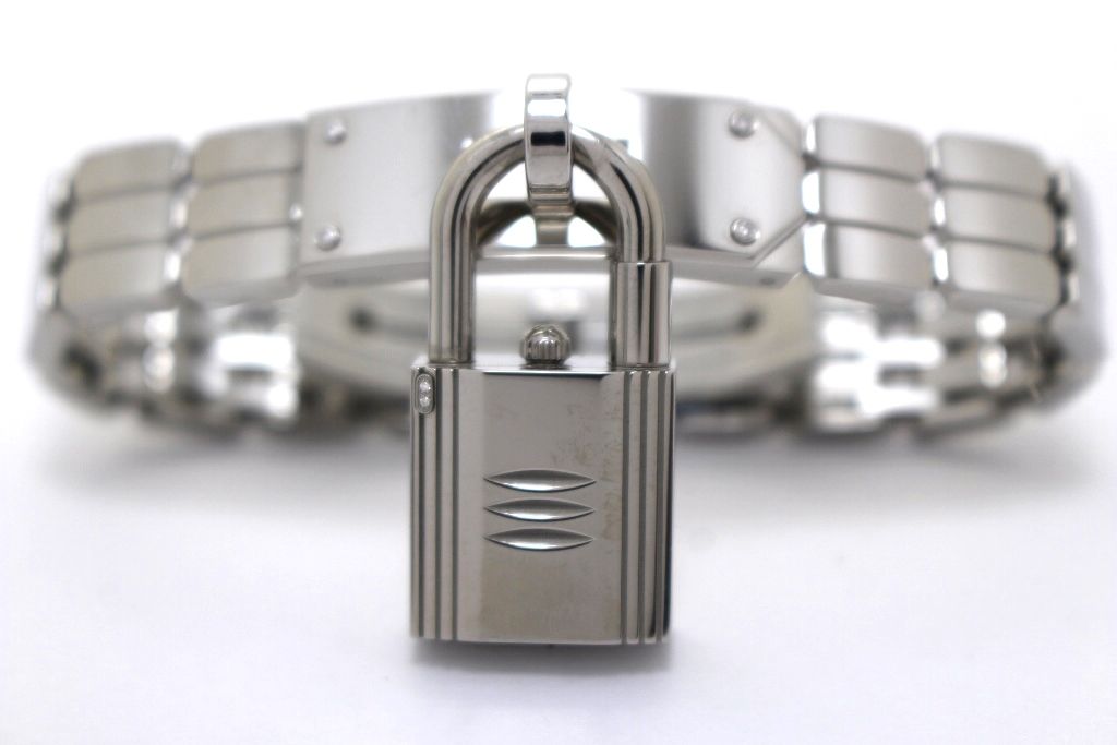 HERMES エルメス ケリーウォッチ KE4.130 ホワイト ダイヤベゼル
