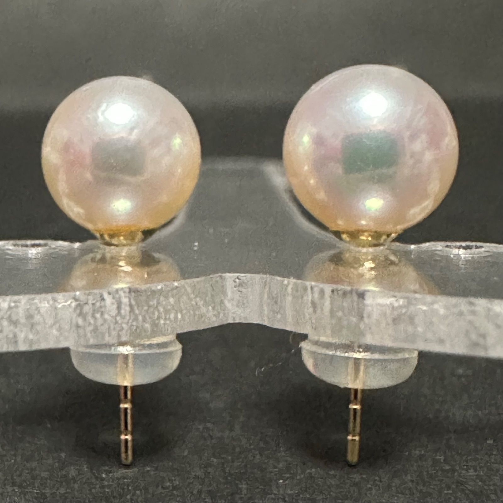 極美品 ミキモト MIKIMOTO ピアス アコヤパール アコヤ真珠 本真珠 750 