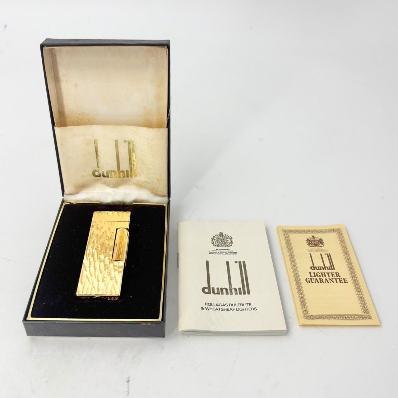 dunhill ダンヒル ガスライター ローラー ゴールドカラー 喫煙具 MADE IN SWITZERLAND 2224