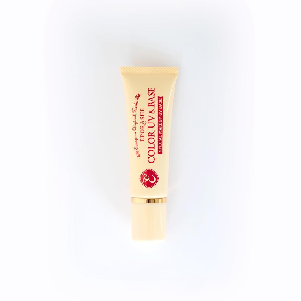 新品 EPORASHE カラーＵＶ＆ベース 30g (イエロー系ベージュ) SPF50＋ PA＋＋＋ 痒くならない 無添加 UV化粧下地 天然顔料で色付け タール系色素不使用 12種類天然潤い成分配合 美容液のようなUVクリーム