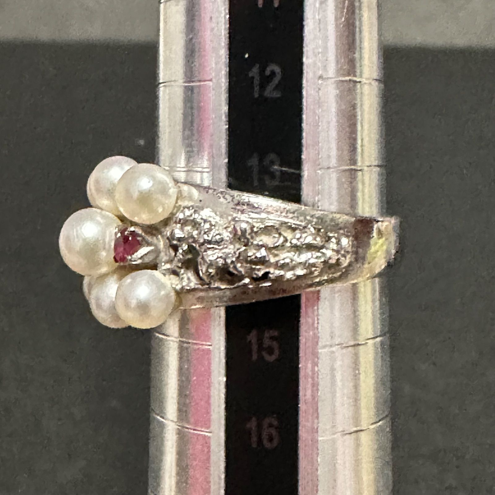 タサキ TASAKI 指輪 リング 田崎 田崎真珠 SV パール 約3.6～4.7mm 