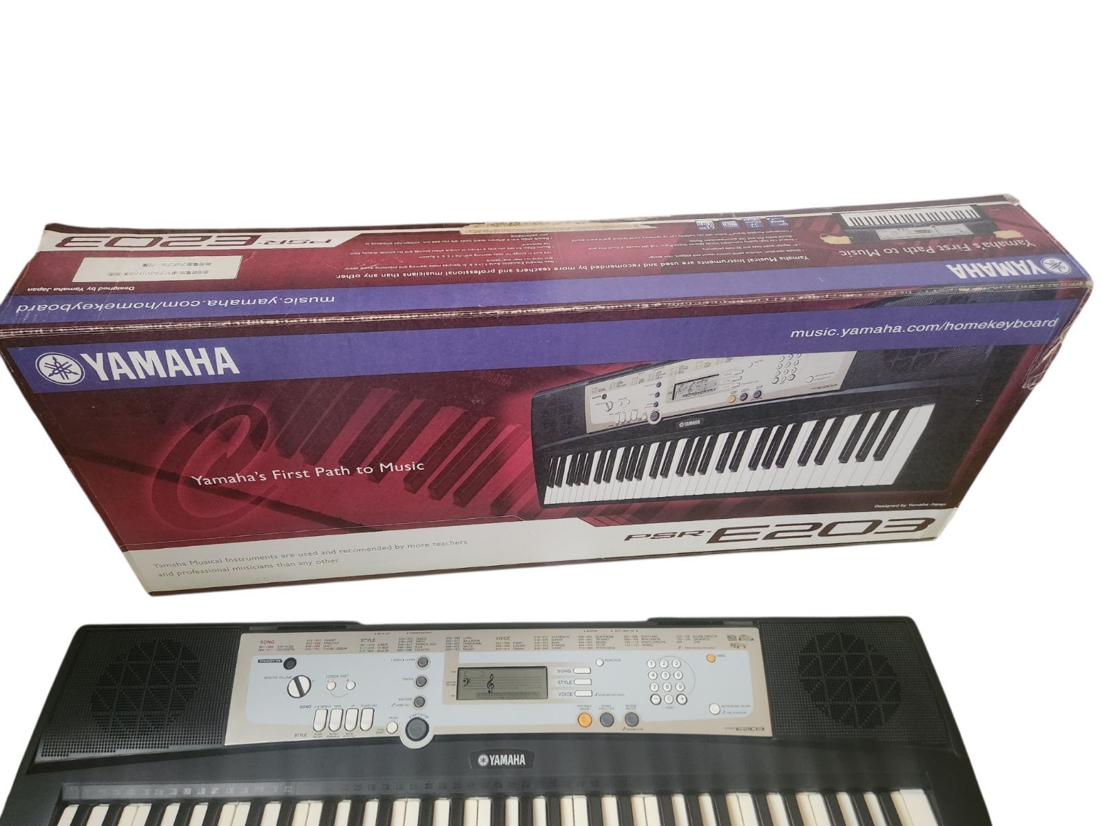 YAMAHA PSR-E203 ヤマハ ポータトーン 電子キーボード 【完動品・付属 YAMAHA PSR-E203 ヤマハ ポータトーン 電子キーボード 【完動品・付属