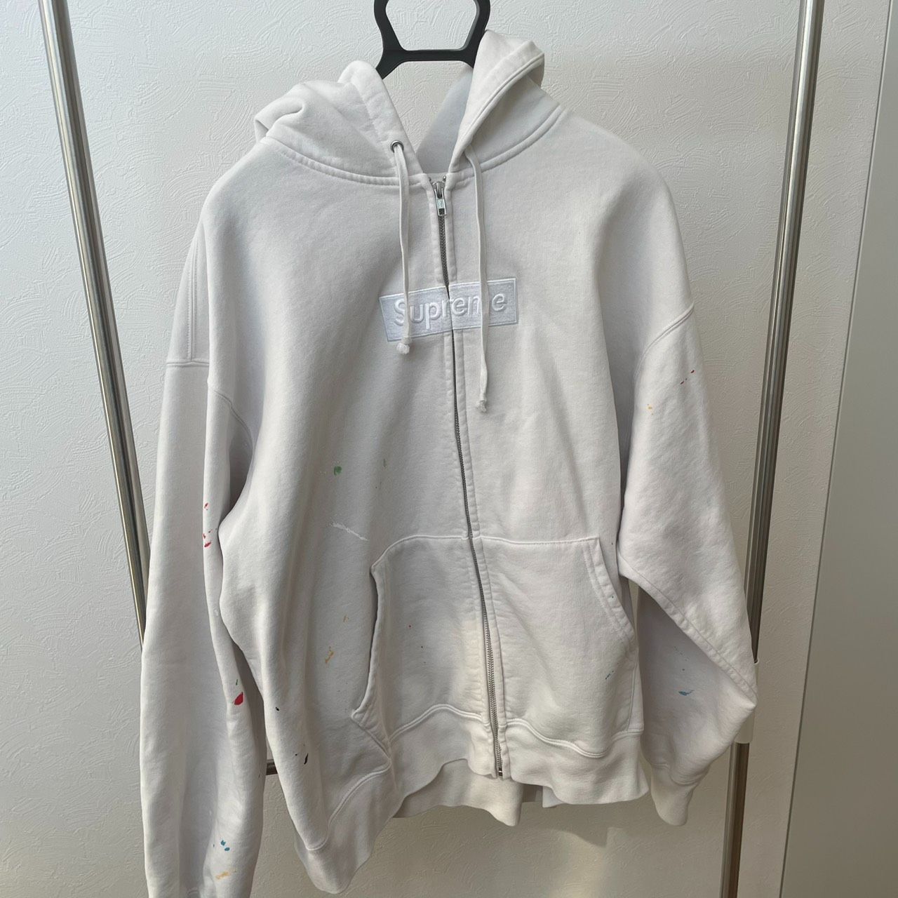 Supreme mm6 box zip up hooded sweatshirt　A300