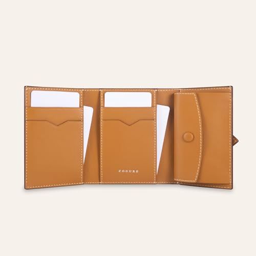 [COGURE] コグレ 財布 三つ折り レディース メンズ 本革 シュリンクカーフレザー コンパクト ブランド ベルテッドウォレット 札入れ 小銭入れ カード入れ 専用ボックス付き COP3116 エトープpms ec176ff1