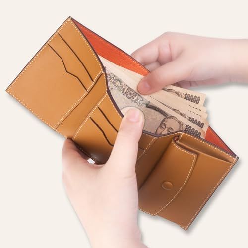 [COGURE] コグレ 財布 三つ折り レディース メンズ 本革 シュリンクカーフレザー コンパクト ブランド ベルテッドウォレット 札入れ 小銭入れ カード入れ 専用ボックス付き COP3116 エトープpms ec176ff1