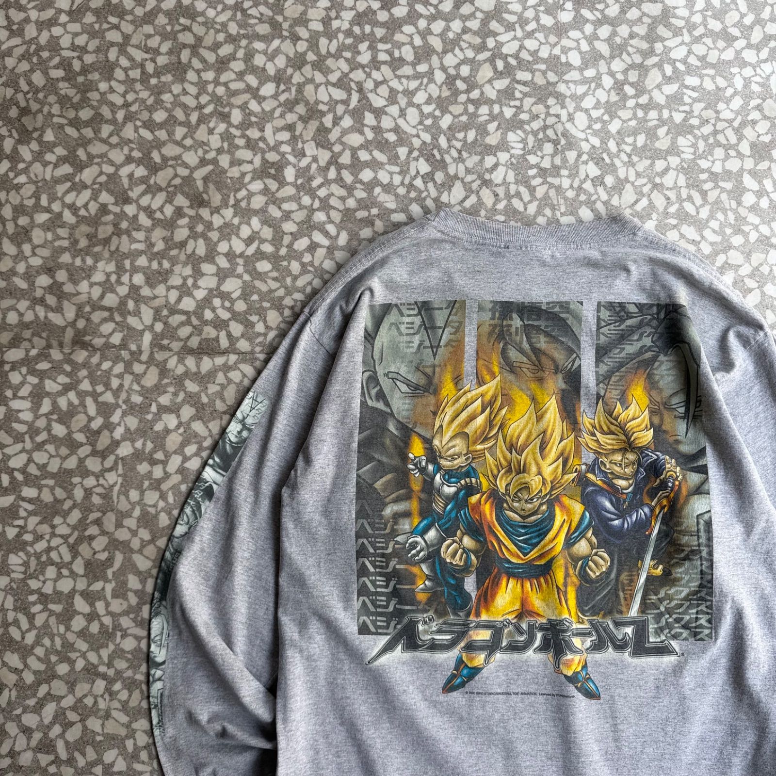 DRAGON BALL Z / 00’s Design ls T-shirt size L ドラゴンボール　ドラゴンボールZ　2000年　アニメ　アニメTシャツ　ロンT　孫悟空　ベジータ　トランクス　グッドデザイン