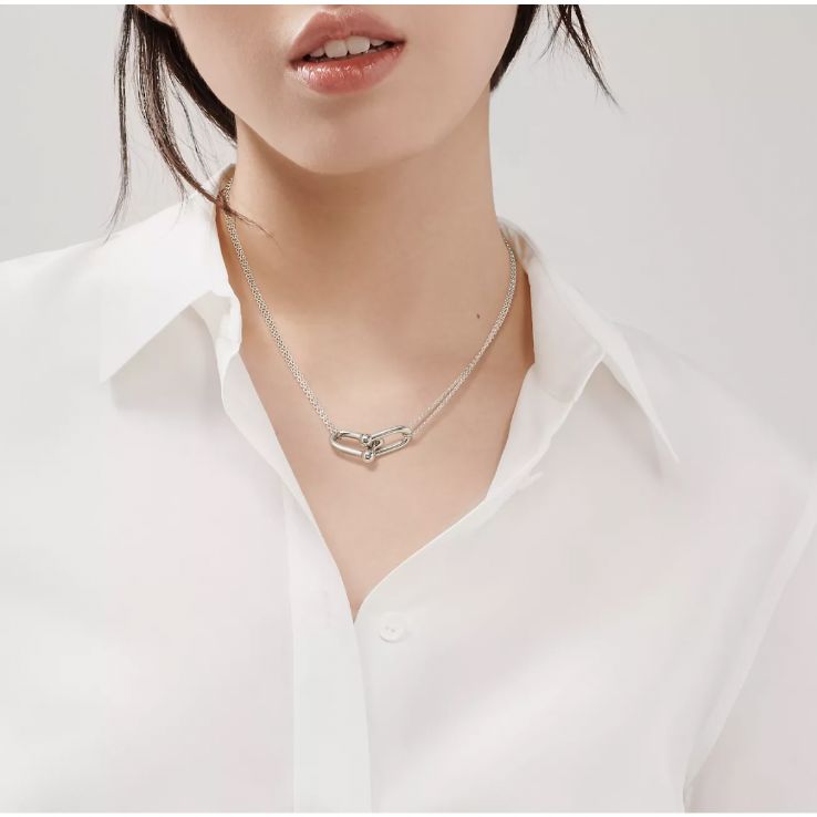 【TIFFANY】ラージ ダブル リンク ペンダント シルバー 新品
