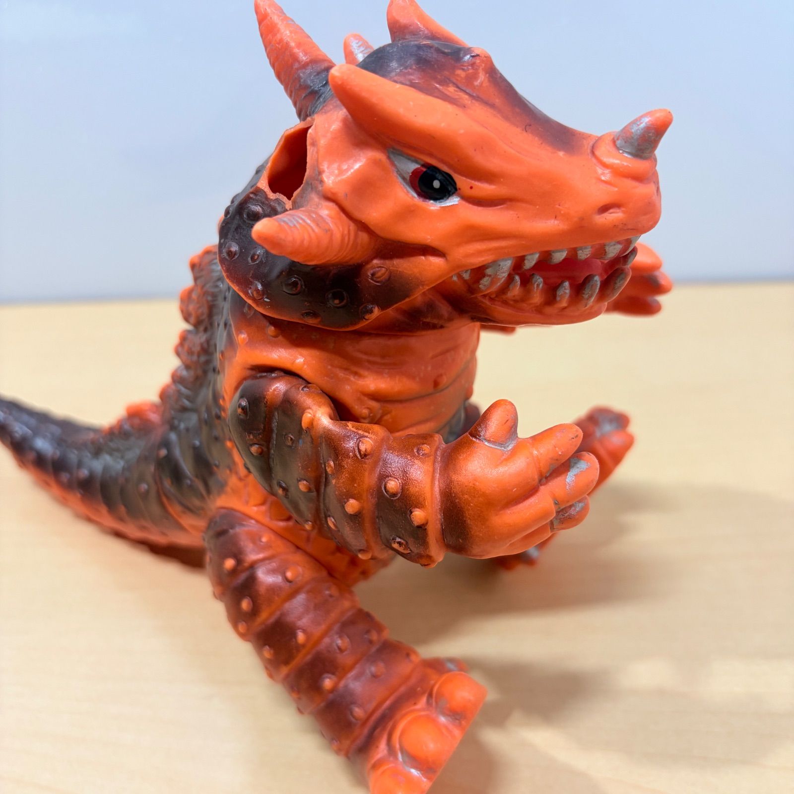 当時物ジャンク】マスダヤ 地中怪獣ゼロン（ゼノン）ソフビ スペクトル