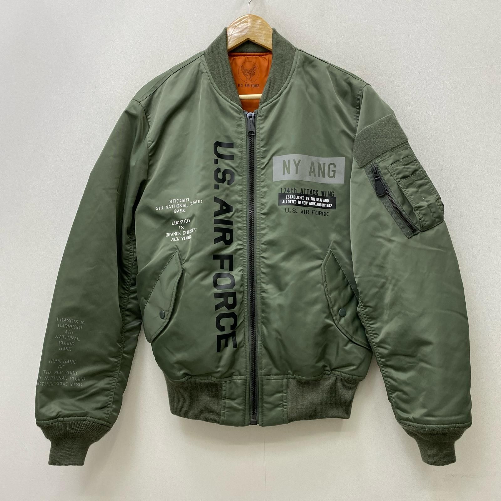 【加古川店】 中古 AVIREX | アヴィレックス ミリタリーコート REFLECT STENCIL MA-1 783-3252045 リバーシブル サイズ：L 【93】