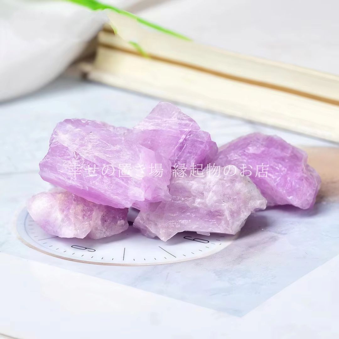 天然石 クンツァイト 天然 クリスタル 40g 原石 置物 オブジェ 不揃い