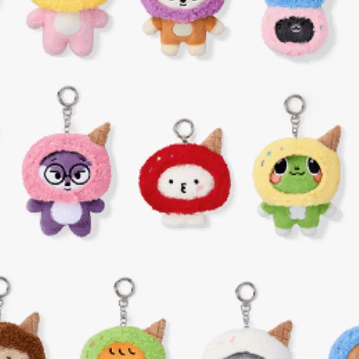 SEVENTEEN(セブンティーン・セブチ) ミニ틴 PLUSH キーホルダー + ミニ틴 うちわ ドリーム