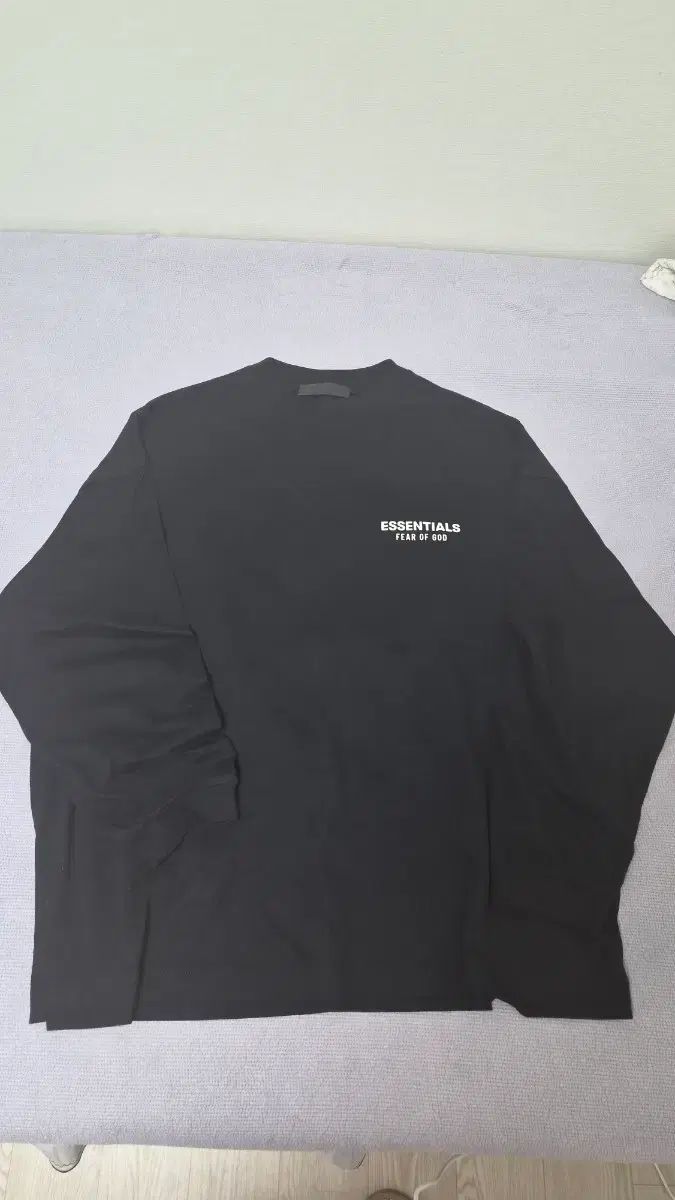 エッセンシャル ジャージ ロング スリーブ Tシャツ ブラック - 24FW