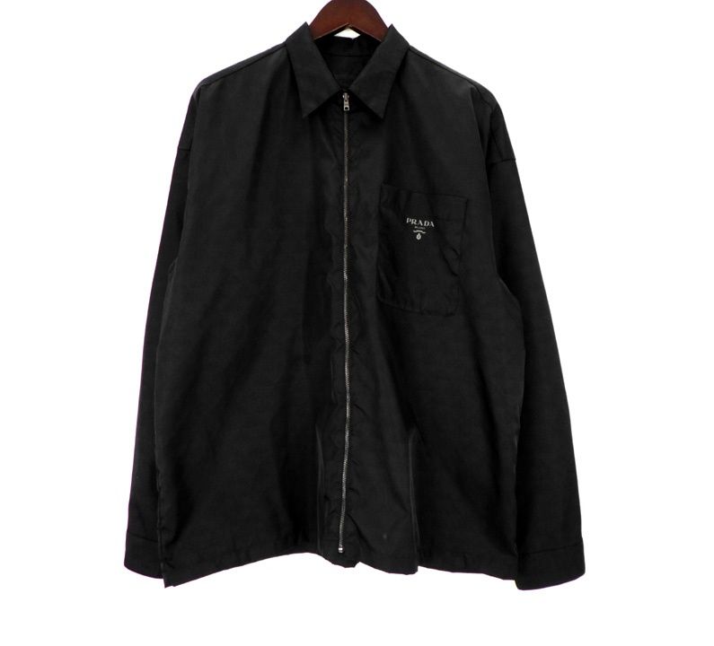 プラダ PRADA 22SS 【 Re Nylon SC540 S211 1289 】 ロゴ ナイロン ジップアップ ジャケット　50653