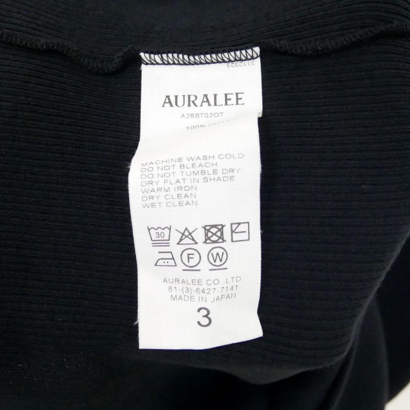 AURALEE オーラリー 国内正規 26SS ORGANIC SOFT RIB TANK