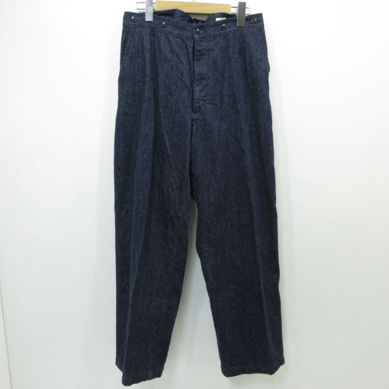 三重本店】 中古 COMOLI | コモリ デニムパンツ デニムオーバーパンツ 