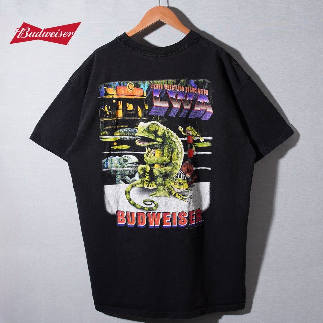 美品 90s バドワイザー Budweiser Tシャツ XXL 1998年製 US企画 