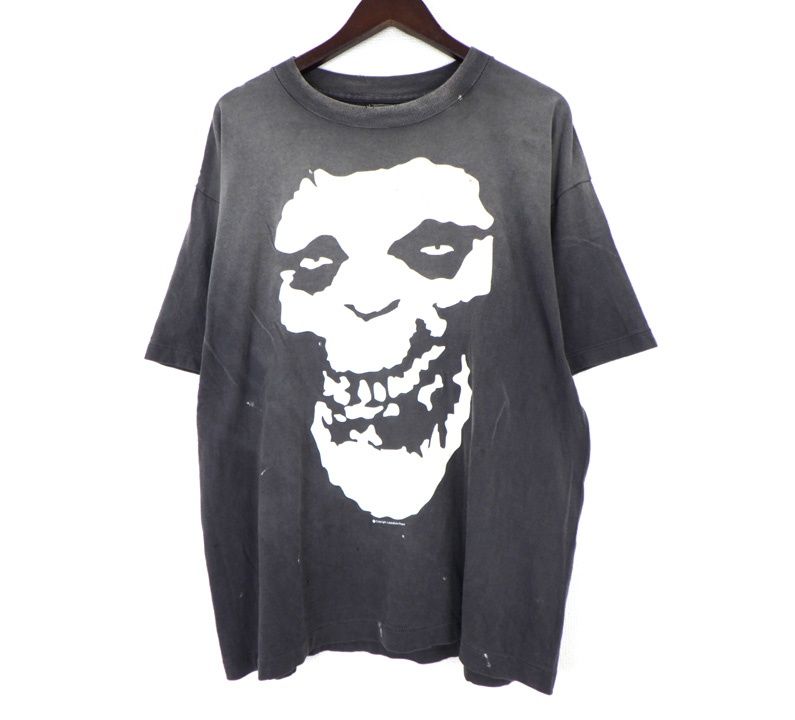 セントマイケル × アベイシングアイプ 26SS 【 BAPE SS T-SHIRT ALWAYS LOVE SM MK8 0000 C49 】 ヴィンテージ加工 ベイプ スカル プリント 半袖 Ｔシャツ　50655