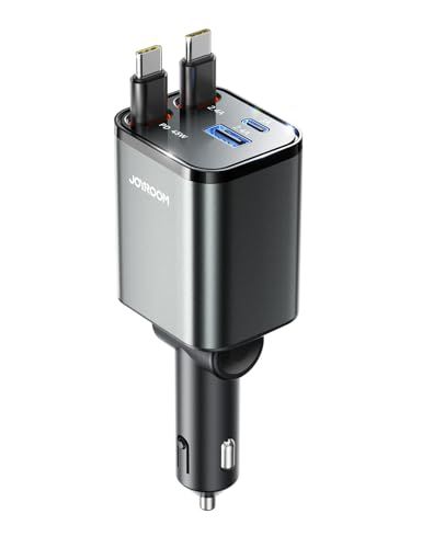 【巻き取り式・2本USB-C】JOYROOM 車載充電器 巻き取り式充電ケーブル 車 シガーソケット 69W【4台同時充電・超コンパクト設計】 カーチャージャー 急速充電 12V/24V対応 iPhone/Android対応(沖縄・離島の方発 81ebe661