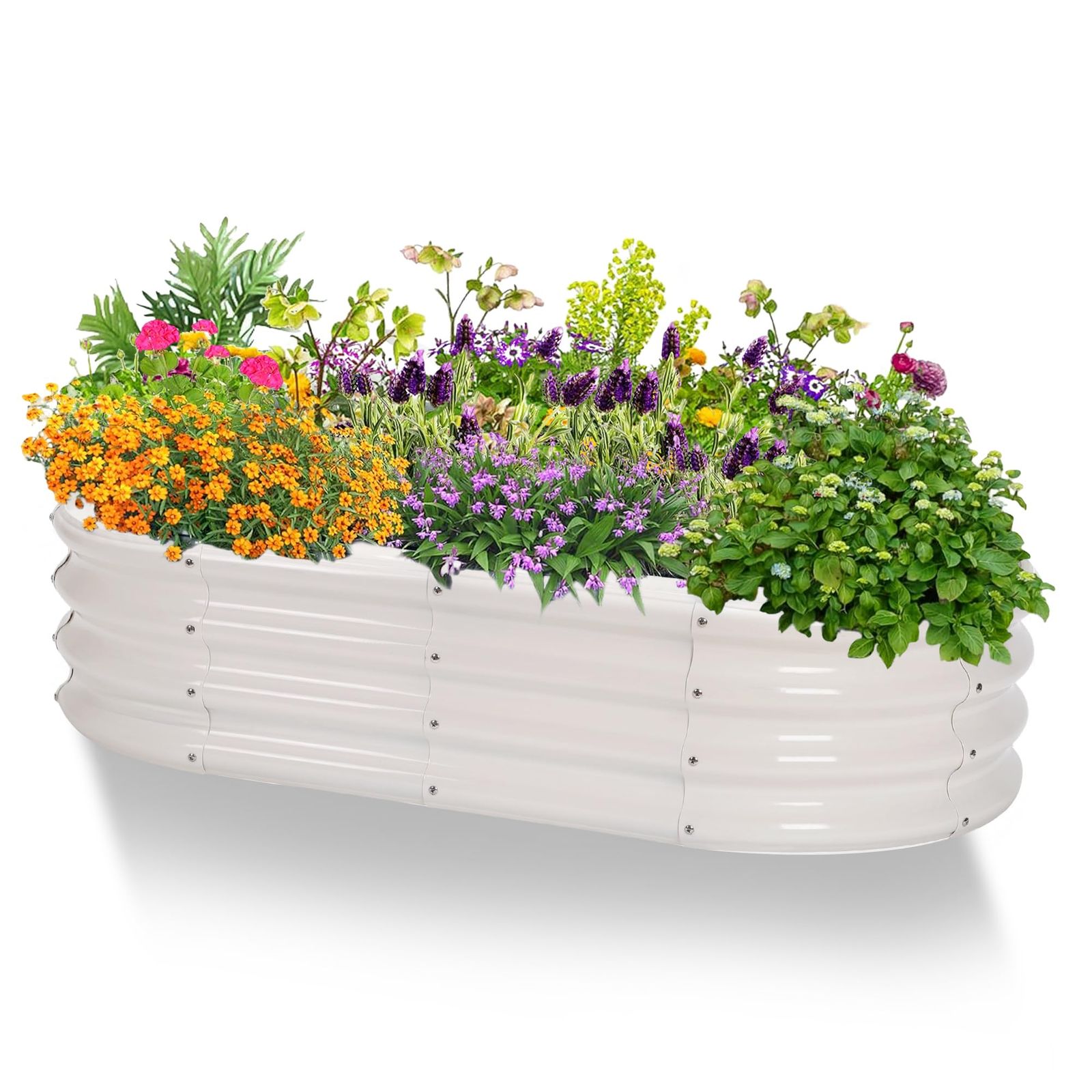 【新品】レイズドベッド 家庭菜園 亜鉛メッキ 幅120×奥行60×高さ28cm ガーデンベッド プランター 大型 ガーデンフレーム 屋外 ガーデンボックス ガーデニング 金属製 レイズドガーデンベッド 野菜 花 果物栽培用 組立簡単 腐敗にく 9fd204a1