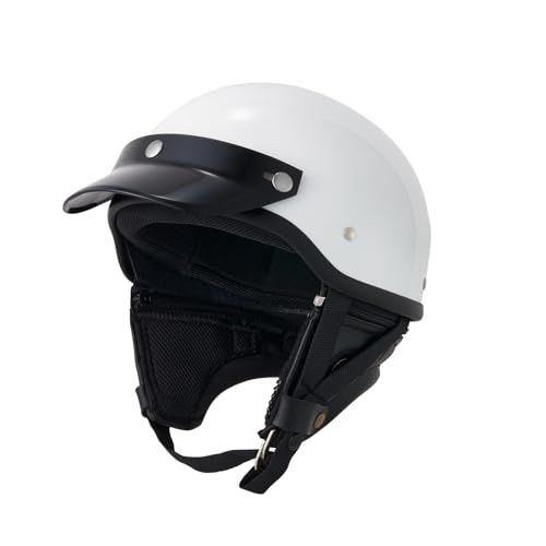 【新品】マルシン(MARUSHIN) バイク用 ヘルメット MCH5 MZ-HALF ハーフヘルメット ホワイト フリーサイズ(57?60cm未満) 品番:MZH001 31d46b3c