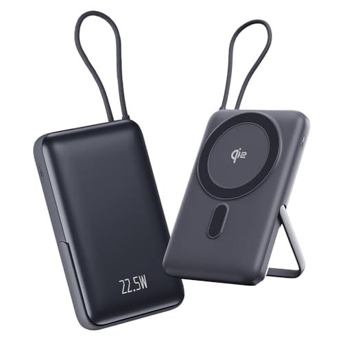 15000mAh 大容量 MagSafe対応 ケーブル不要 ワイヤレス充電器 マグセーフ充電器 15Ｗ磁気充電 3台同時充電 PD22.5W急速充電 Type-C 出力/入力 残電量表示 機内持ち込み可能 防災グッズ PSE認証済 iPhon fd86f4ef
