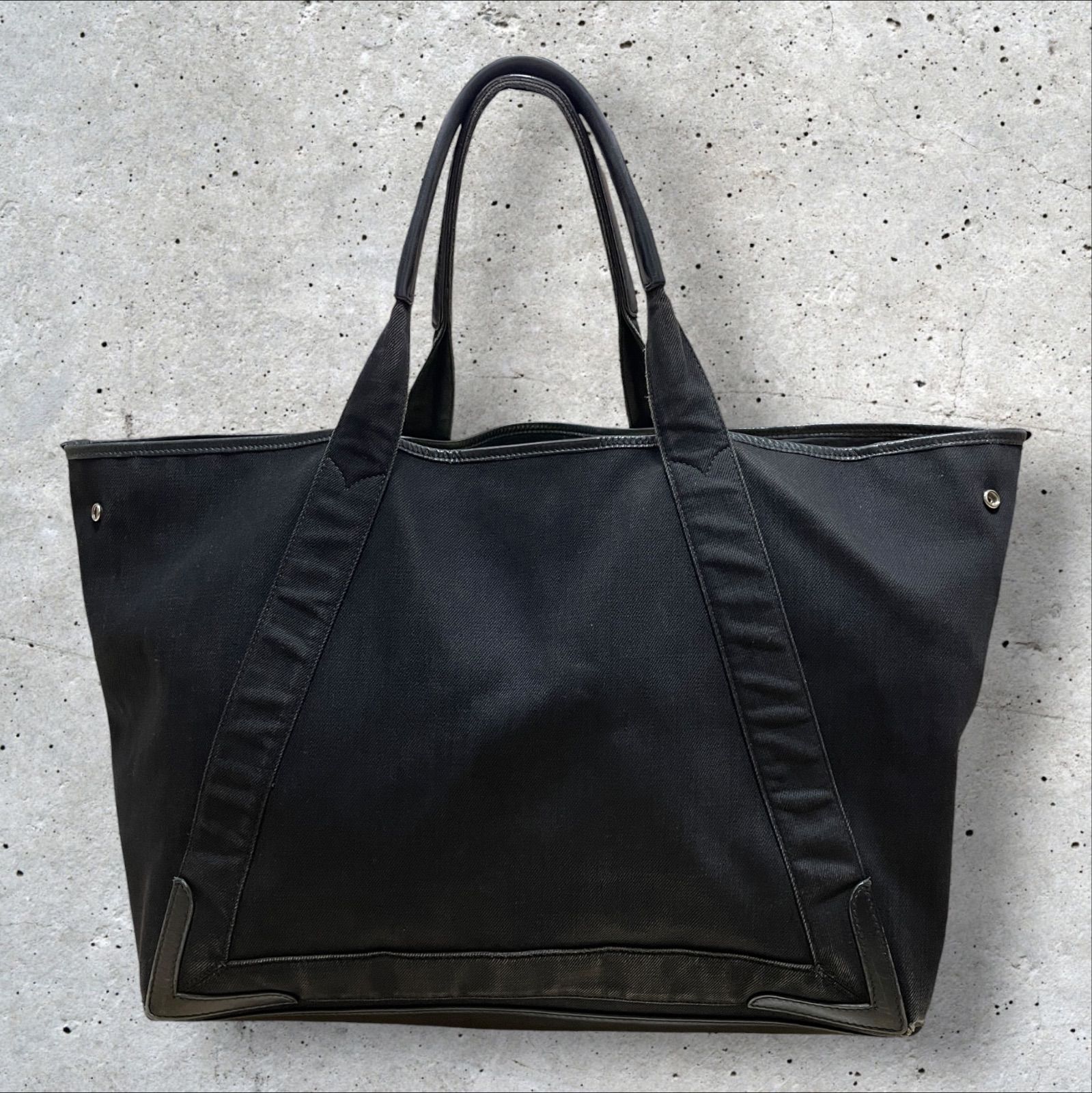 【匿名配送】BALENCIAGA トートバッグ キャンバス【保証書付き】 BALENCIAGA キャンバストートバッグ BLACK バレンシアガ ブラック TOTE