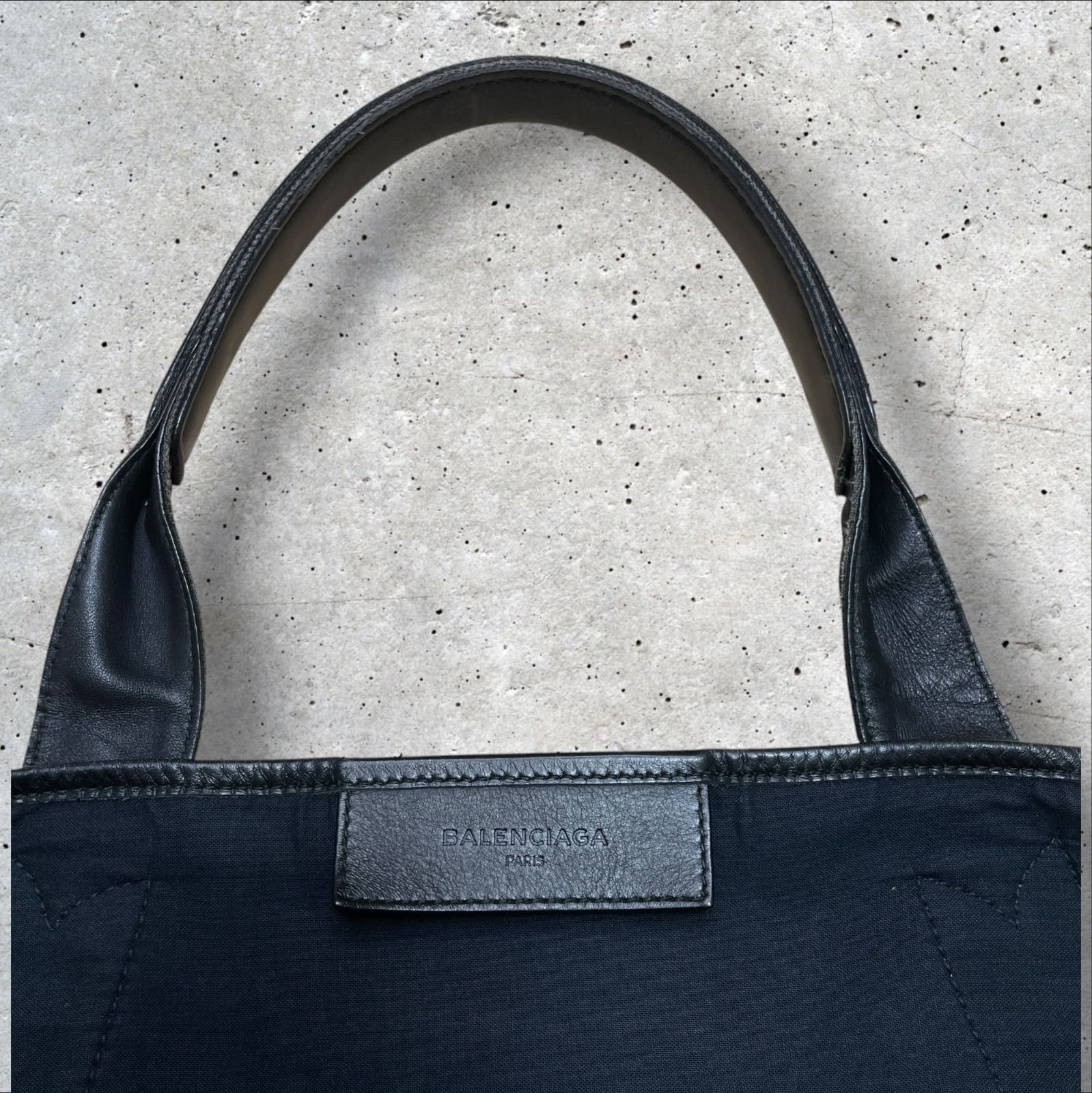 BALENCIAGA キャンバストートバッグ BLACK バレンシアガ ブラック TOTE 