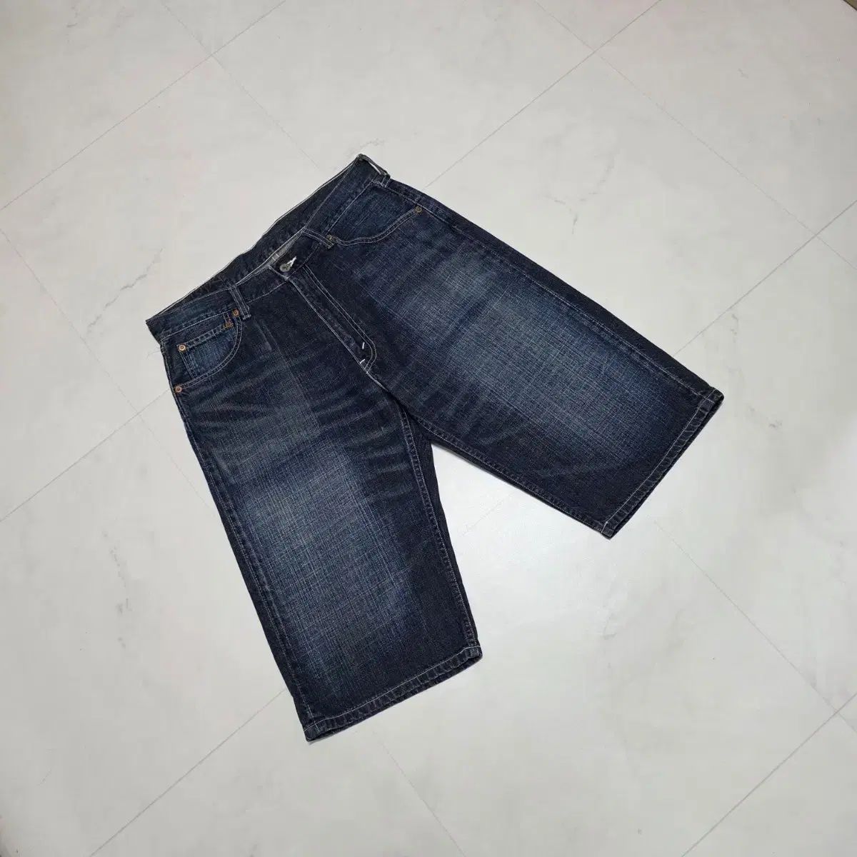 34 リーバイス ジャパン 503 ウォッシュ デニム ショーツ ハーフパンツ