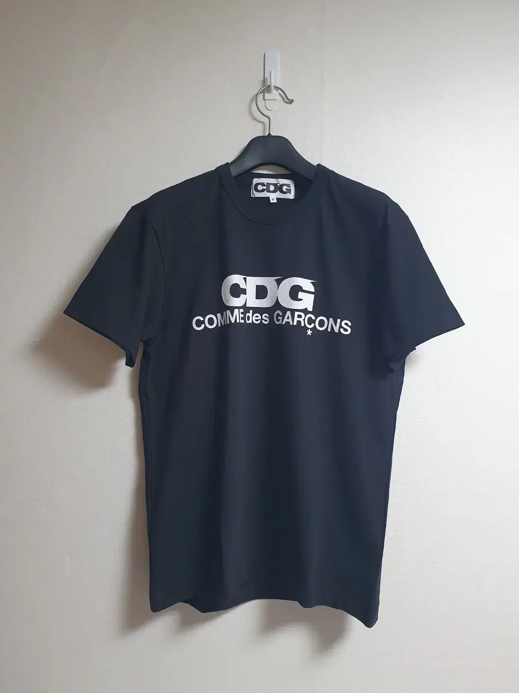 CDG コム・デ・ギャルソン ロゴ 半袖Tシャツ ブラック M