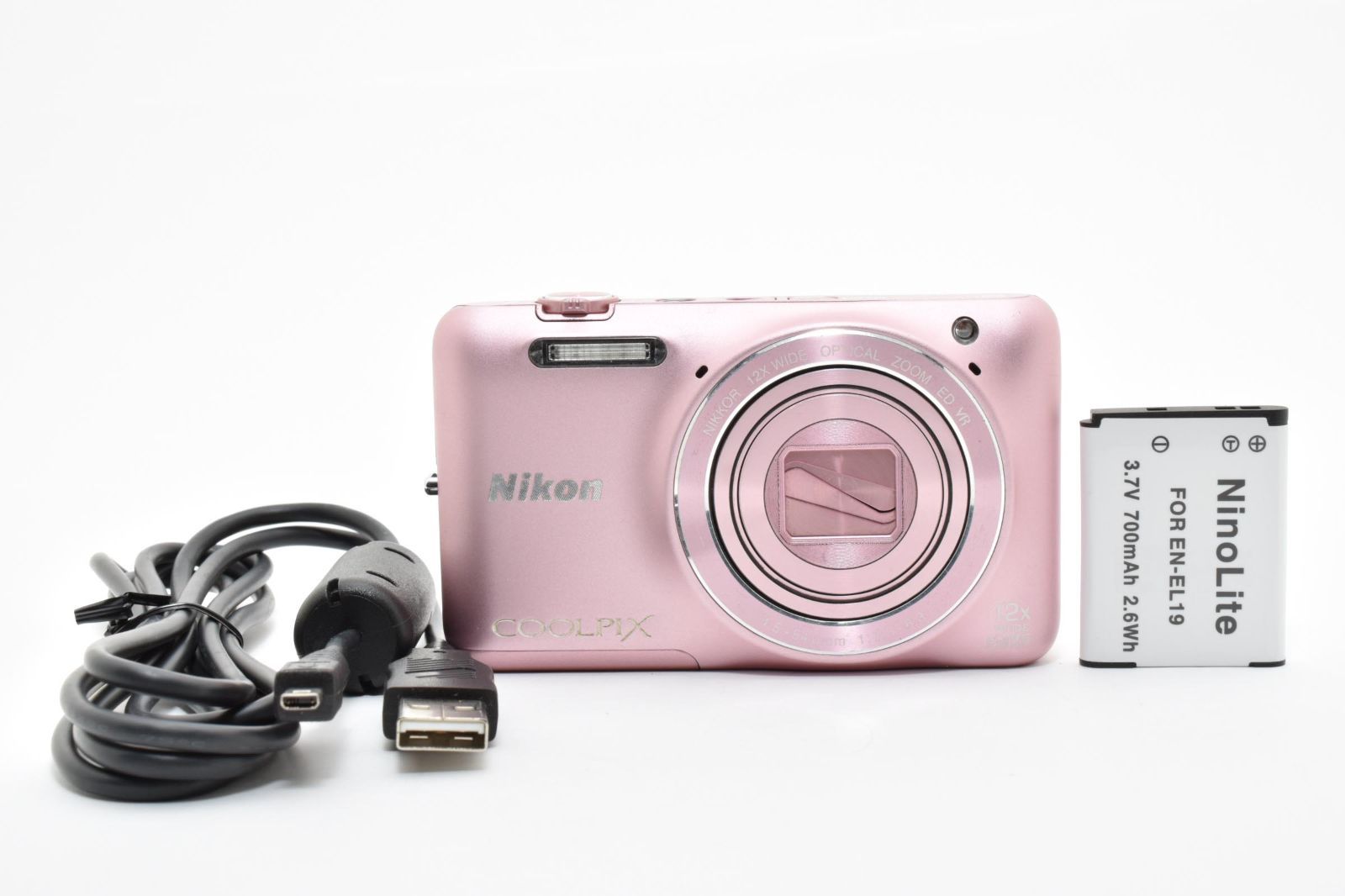 ★動作品★ ニコン Nikon COOLPIX S6600 ピンク コンパクトデジタルカメラ Wi-Fi 機能搭載 #0684A