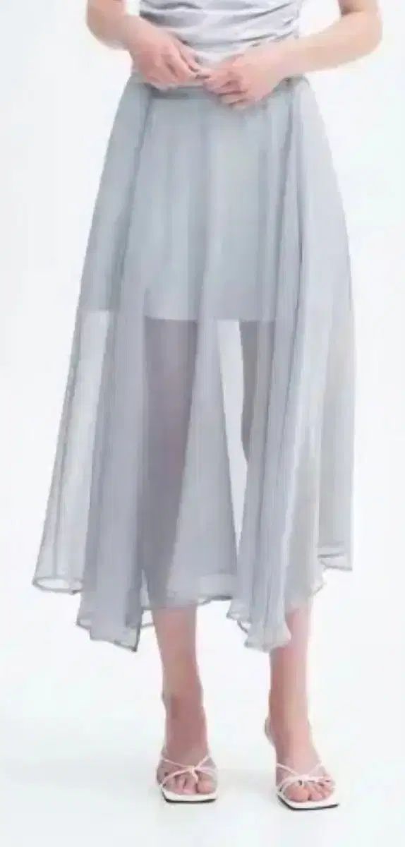 THETIS シフォン レイヤード スカート m/sg