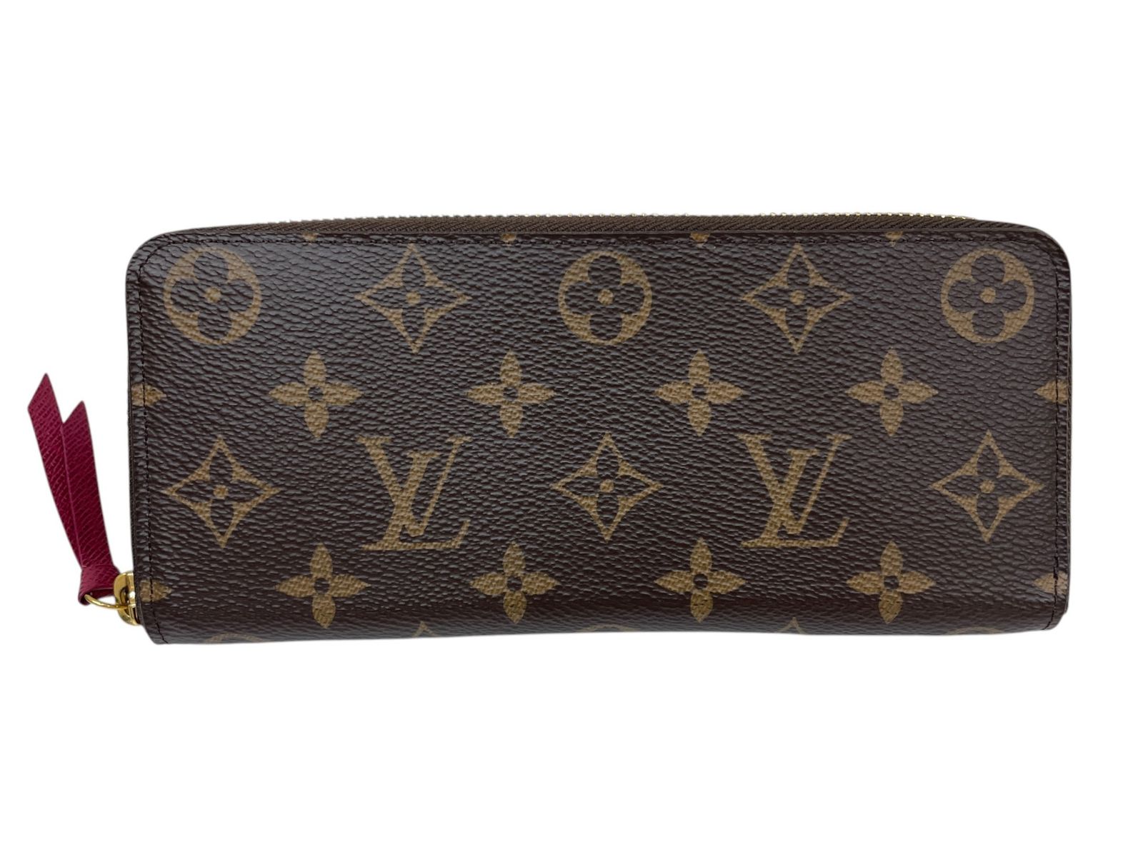 LOUIS VUITTON (ルイヴィトン) ポルトフォイユクレマンス モノグラム 長財布 ラウンドファスナー M60742 ブラウン ブランド/025