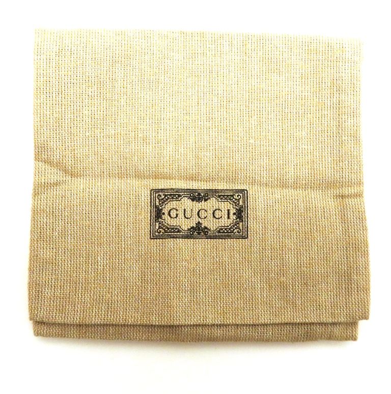 GUCCI グッチ バッグ GGマーモント 二つ折財布 ブラック レザー 【205