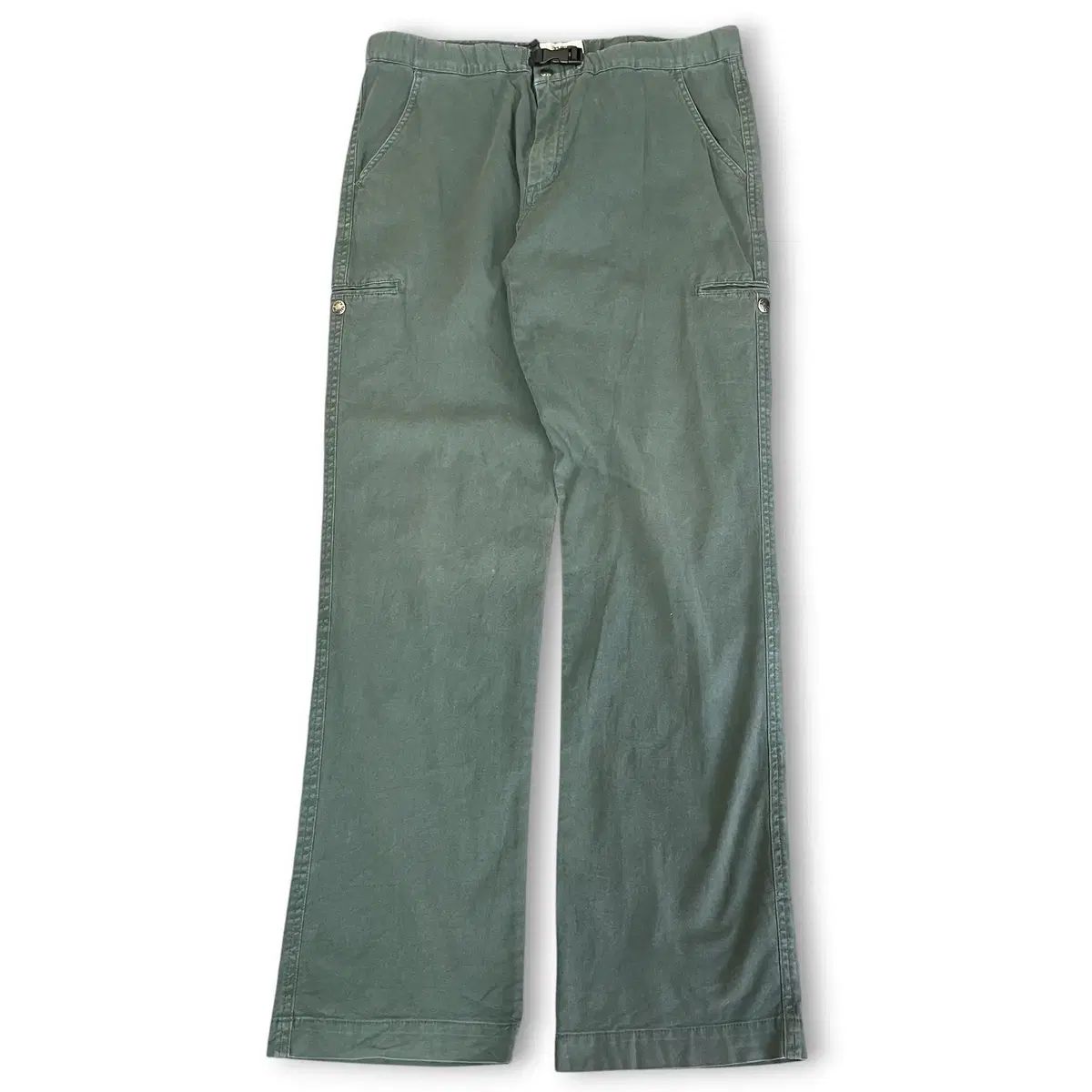 THE NORTH FACE ザノースフェイス セージグリーン 밴딩 コットンパンツ XL