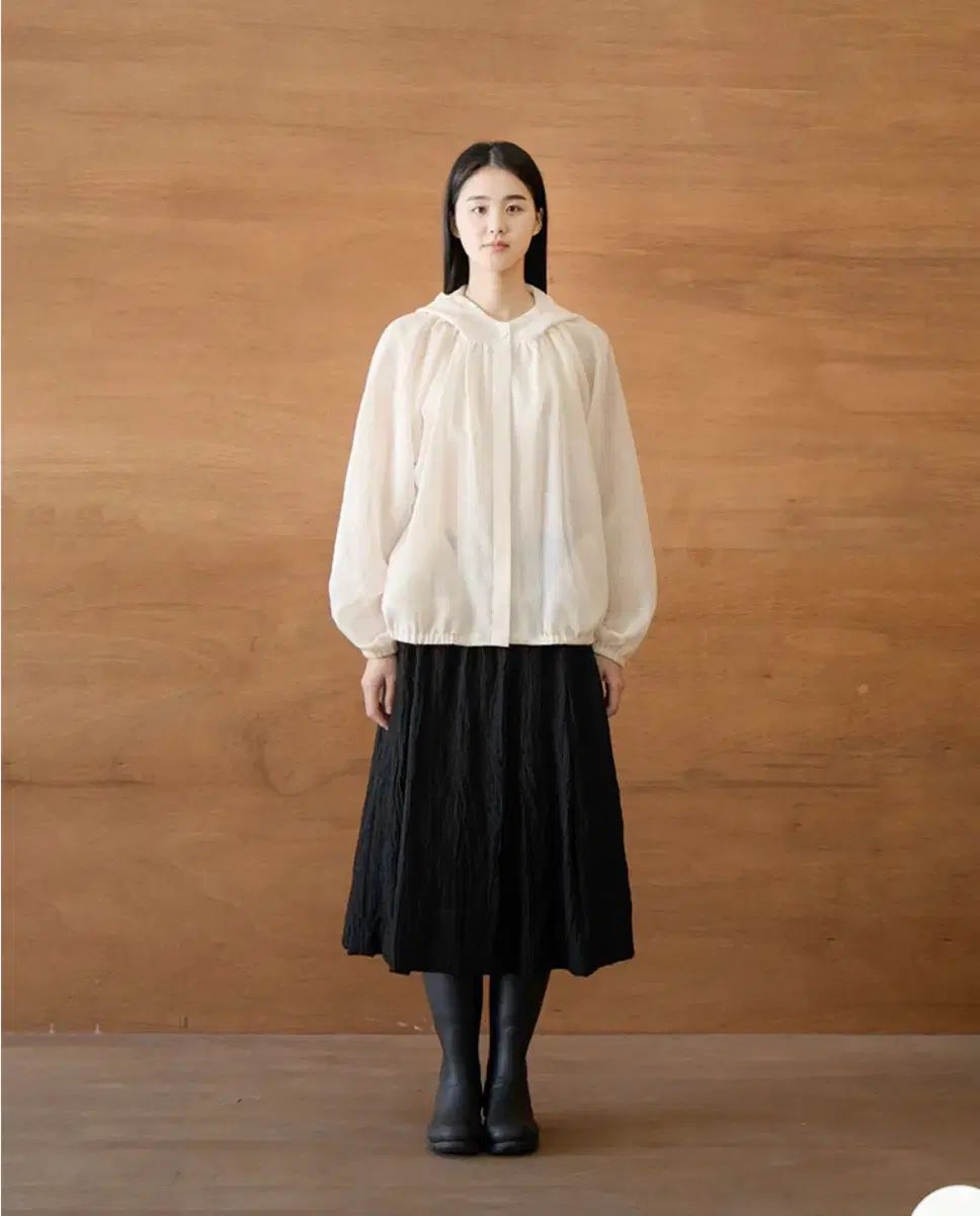 eunoia Organza Hooded Jacket