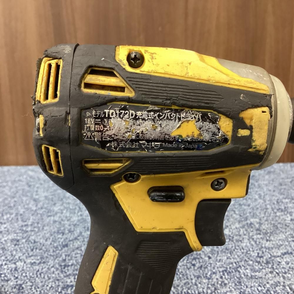【中古】makita/マキタ TD172DZFY 18V充電式インパクトドライバ ※ライト点灯不良 【201】