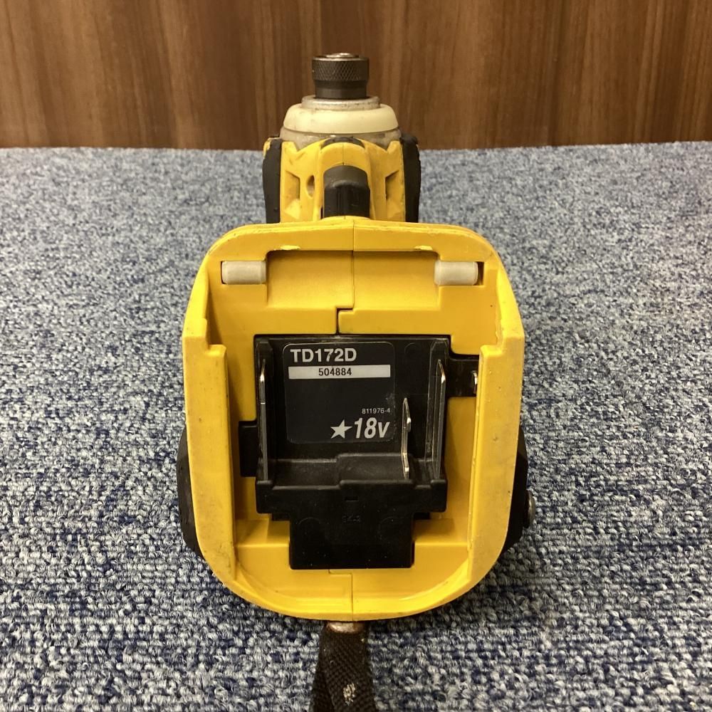 【中古】makita/マキタ TD172DZFY 18V充電式インパクトドライバ ※ライト点灯不良 【201】