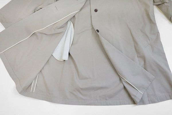 ARTS & SCIENCE ◆ コットンシルク* バルーンコート 襟なし ノーカラー サイズ1 カーキベージュ アーツ&サイエンス ◆MU16 ARTS & SCIENCE ◆ コットンシルク* バルーンコート 襟なし ノーカラー サイズ1 カーキベージュ アーツ&サイエンス ◆MU16