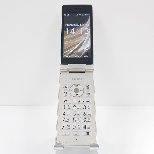 AQUOS ケータイ SH-02L ドコモ ゴールド 送料無料 本体 c19651