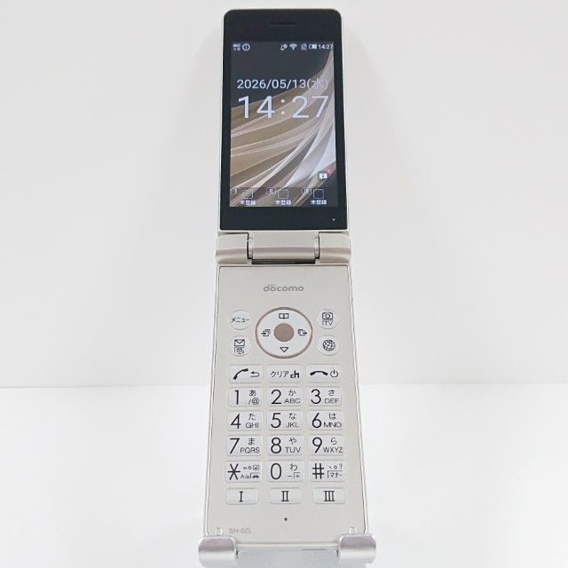 AQUOS ケータイ SH-02L ドコモ ゴールド 送料無料 本体 c19652